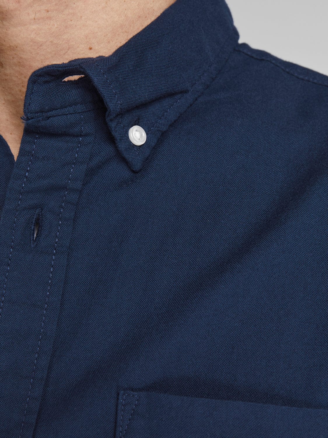 Camisa con bolsillo azul marino - JJEOXFORD